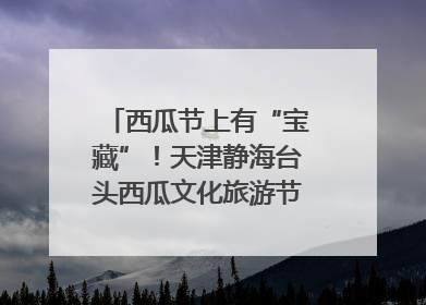 西瓜节上有“宝藏”！天津静海台头西瓜文化旅游节甜蜜开幕