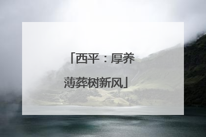西平：厚养薄葬树新风