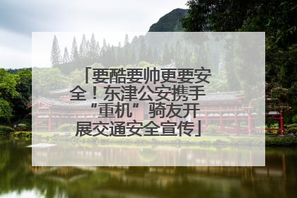 要酷要帅更要安全！东津公安携手 “重机”骑友开展交通安全宣传