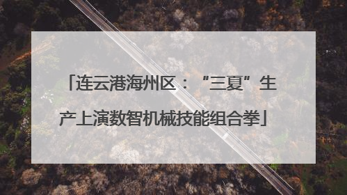 连云港海州区：“三夏”生产上演数智机械技能组合拳