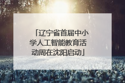 辽宁省首届中小学人工智能教育活动周在沈阳启动