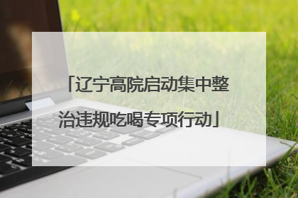 辽宁高院启动集中整治违规吃喝专项行动
