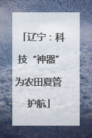 辽宁：科技“神器”为农田夏管护航