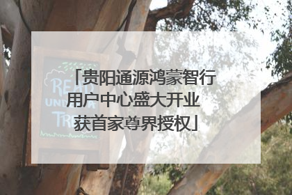 贵阳通源鸿蒙智行用户中心盛大开业 获首家尊界授权