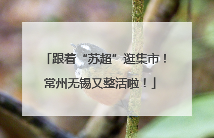 跟着“苏超”逛集市！常州无锡又整活啦！