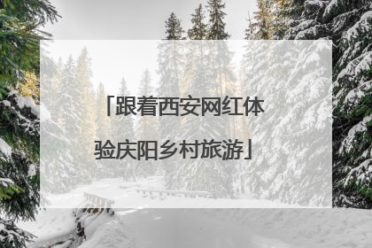 跟着西安网红体验庆阳乡村旅游
