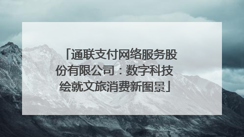 通联支付网络服务股份有限公司：数字科技绘就文旅消费新图景