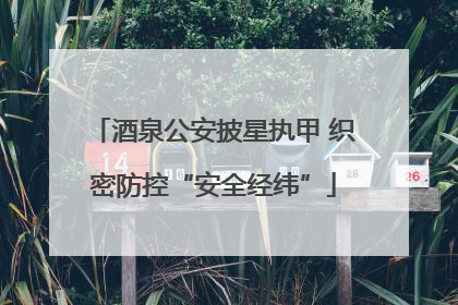 酒泉公安披星执甲 织密防控“安全经纬”
