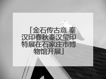 金石传古意 秦汉印春秋秦汉玺印特展在石家庄市博物馆开展