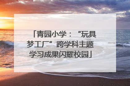 青园小学：“玩具梦工厂”跨学科主题学习成果闪耀校园