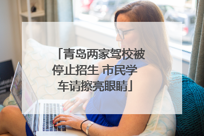青岛两家驾校被停止招生 市民学车请擦亮眼睛