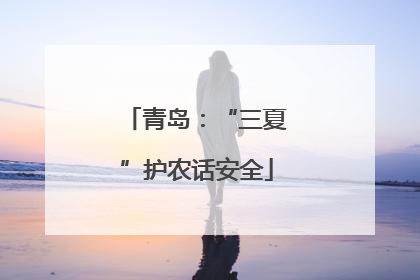 青岛：“三夏”护农话安全