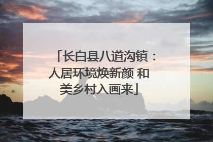 长白县八道沟镇：人居环境焕新颜 和美乡村入画来