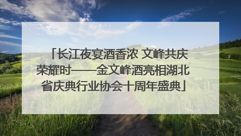 长江夜宴酒香浓 文峰共庆荣耀时——金文峰酒亮相湖北省庆典行业协会十周年盛典