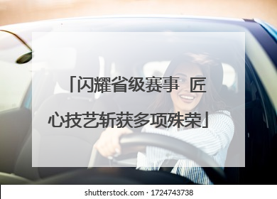 闪耀省级赛事  匠心技艺斩获多项殊荣