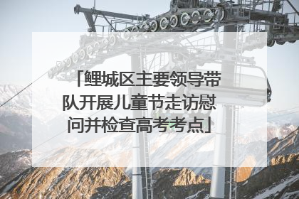 鲤城区主要领导带队开展儿童节走访慰问并检查高考考点