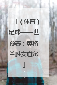 （体育）足球——世预赛：英格兰胜安道尔