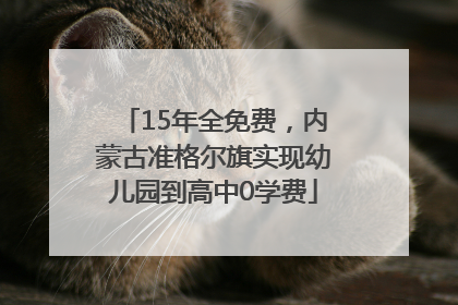 15年全免费，内蒙古准格尔旗实现幼儿园到高中0学费