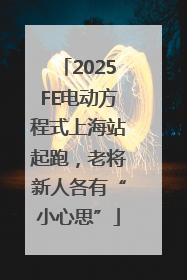 2025FE电动方程式上海站起跑，老将新人各有“小心思”