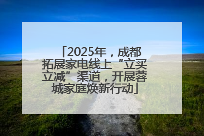 2025年，成都拓展家电线上“立买立减”渠道，开展蓉城家庭焕新行动