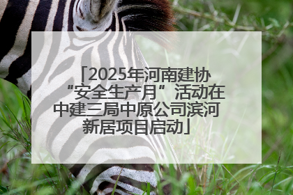 2025年河南建协“安全生产月”活动在中建三局中原公司滨河新居项目启动