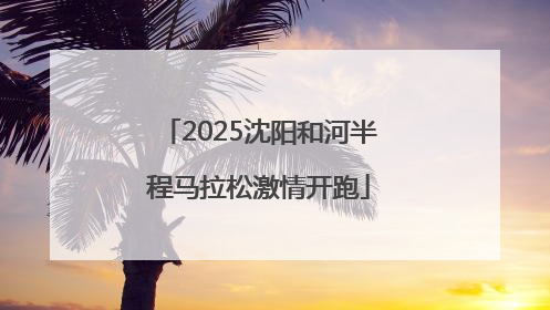 2025沈阳和河半程马拉松激情开跑
