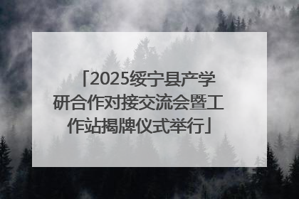 2025绥宁县产学研合作对接交流会暨工作站揭牌仪式举行