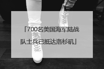 700名美国海军陆战队士兵已抵达洛杉矶