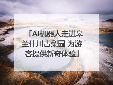 AI机器人走进皋兰什川古梨园 为游客提供新奇体验