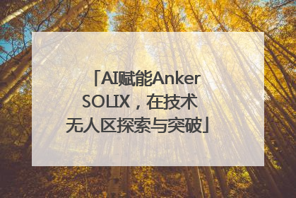AI赋能Anker SOLIX，在技术无人区探索与突破