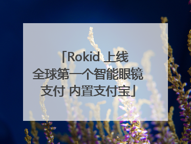 Rokid 上线全球第一个智能眼镜支付 内置支付宝